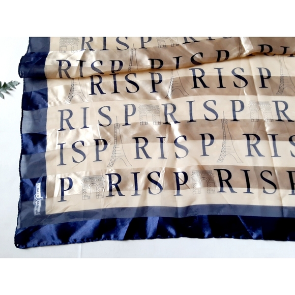 J. Mico Sancho Eiffel Tower "R I S P" Square Scarf - Picture 14 of 15